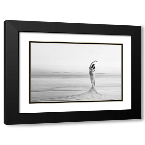 Born From The Sea Black Modern Wood Framed Art Print with Double Matting by Odorizzi, Patrick