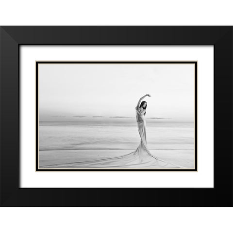 Born From The Sea Black Modern Wood Framed Art Print with Double Matting by Odorizzi, Patrick