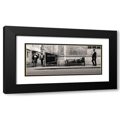 The Reader Black Modern Wood Framed Art Print with Double Matting by Pilic, Matej