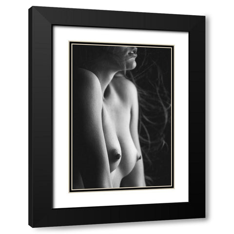 El Cuerpo Black Modern Wood Framed Art Print with Double Matting by Krystynek MQEP, Martin