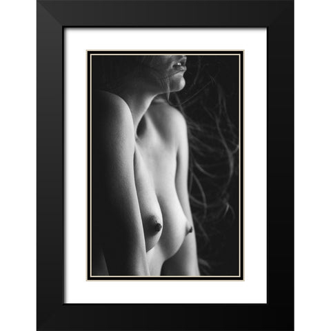El Cuerpo Black Modern Wood Framed Art Print with Double Matting by Krystynek MQEP, Martin