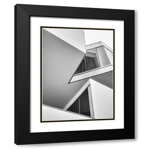 Act Elion Black Modern Wood Framed Art Print with Double Matting by Vangindertael, Luc
