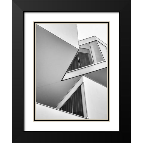 Act Elion Black Modern Wood Framed Art Print with Double Matting by Vangindertael, Luc