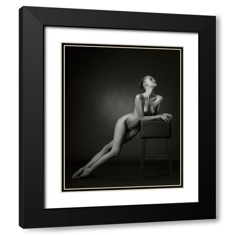 The Lean Black Modern Wood Framed Art Print with Double Matting by Catchlight Studio