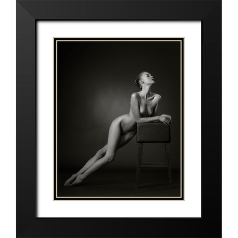 The Lean Black Modern Wood Framed Art Print with Double Matting by Catchlight Studio