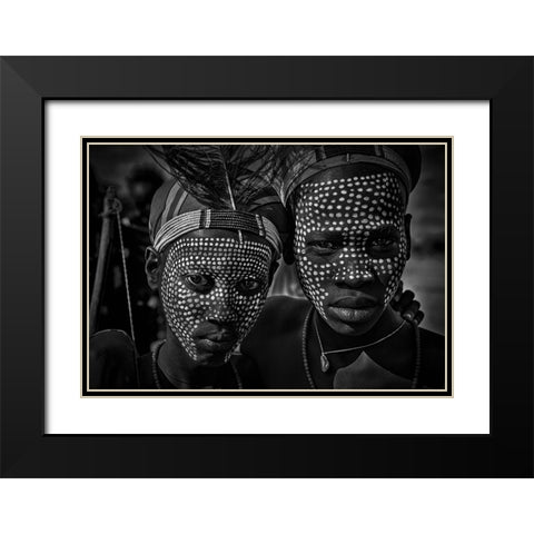 Untitled Black Modern Wood Framed Art Print with Double Matting by Inazio Kuesta, Joxe