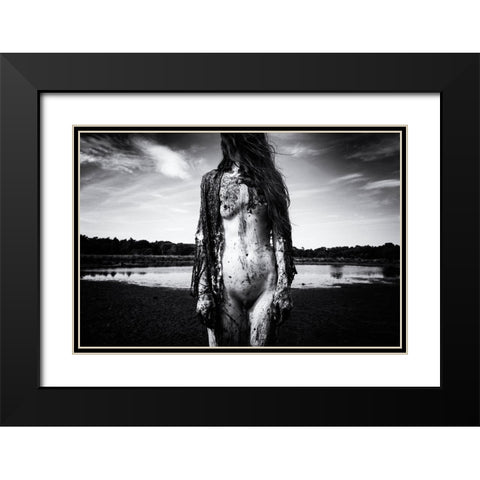 Untitled Black Modern Wood Framed Art Print with Double Matting by Dirven, Ton