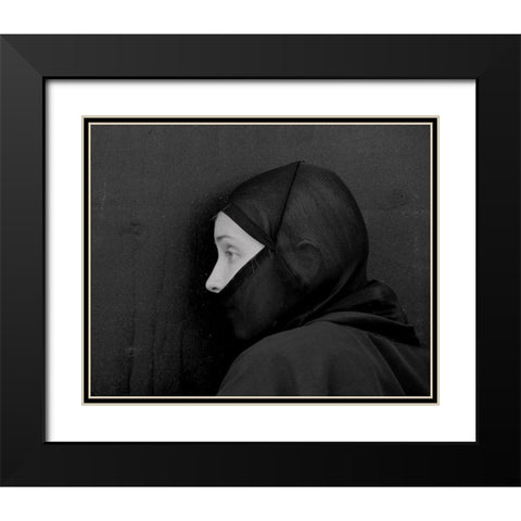 A??Ghosta? Black Modern Wood Framed Art Print with Double Matting by Huang, Ivan