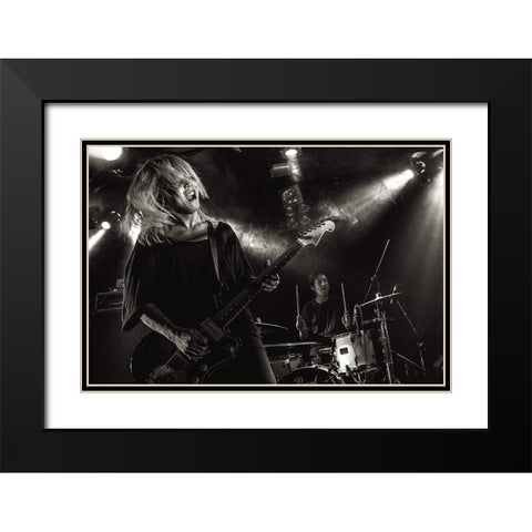 Onstage Black Modern Wood Framed Art Print with Double Matting by Nakamatsu, Kenji