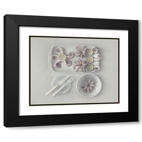 D?Ctopus...2 Black Modern Wood Framed Art Print with Double Matting by Lazarov, Dimitar