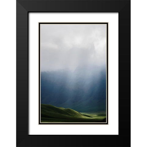 Light Black Modern Wood Framed Art Print with Double Matting by Ritonga, Andy
