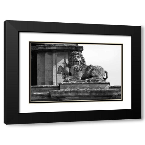 Architectural Detail, Blenheim Palace Black Modern Wood Framed Art Print with Double Matting by Blue, Cyril
