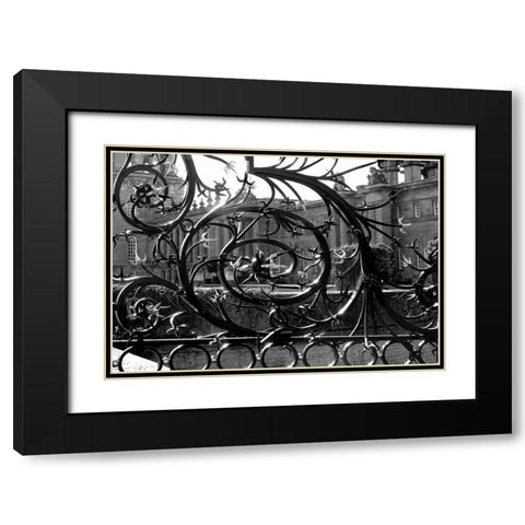 Architectural Detail, Blenheim Palace Black Modern Wood Framed Art Print with Double Matting by Blue, Cyril