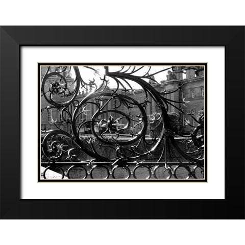Architectural Detail, Blenheim Palace Black Modern Wood Framed Art Print with Double Matting by Blue, Cyril