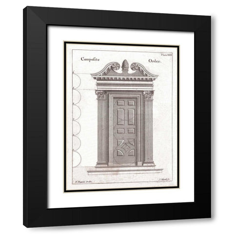 Door, Composite Order Black Modern Wood Framed Art Print with Double Matting by Hoppus, Edward