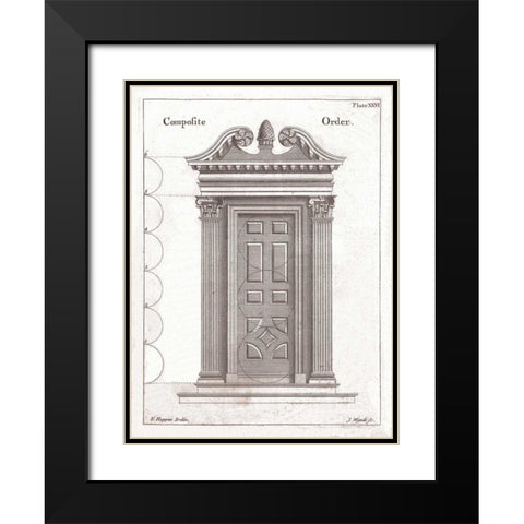 Door, Composite Order Black Modern Wood Framed Art Print with Double Matting by Hoppus, Edward