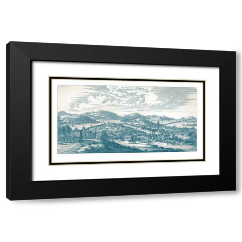 Hokfyew Black Modern Wood Framed Art Print with Double Matting by Moore, John