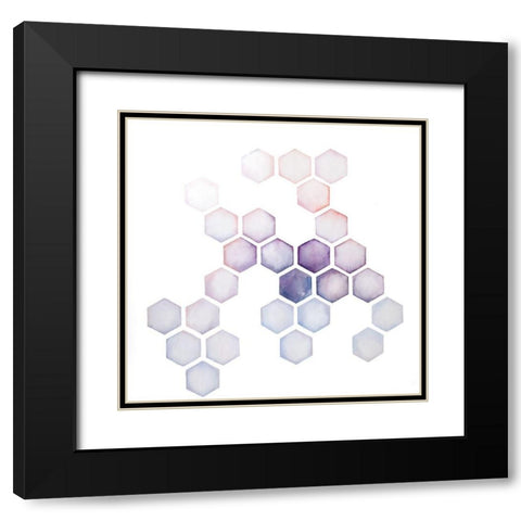 ALVEOLI Black Modern Wood Framed Art Print with Double Matting by Atelier B Art Studio