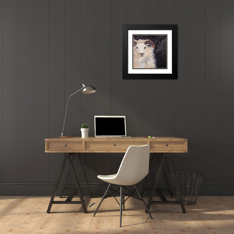 BUSHY RAM Black Modern Wood Framed Art Print with Double Matting by Atelier B Art Studio