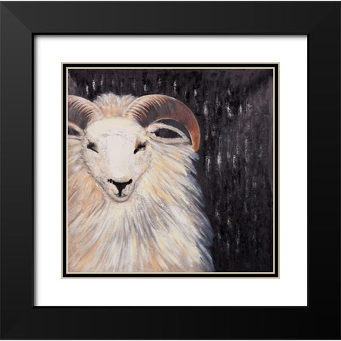 BUSHY RAM Black Modern Wood Framed Art Print with Double Matting by Atelier B Art Studio
