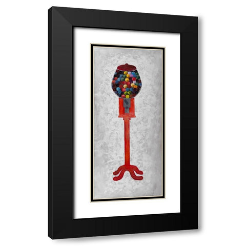 CHEWING GUM DISPENSER Black Modern Wood Framed Art Print with Double Matting by Atelier B Art Studio