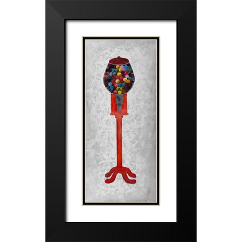 CHEWING GUM DISPENSER Black Modern Wood Framed Art Print with Double Matting by Atelier B Art Studio