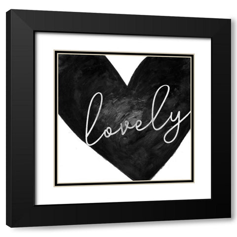 LOVELY Black Modern Wood Framed Art Print with Double Matting by Atelier B Art Studio