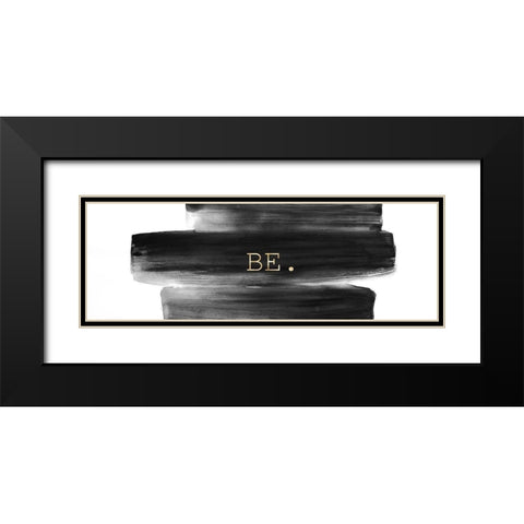 BE. Black Modern Wood Framed Art Print with Double Matting by Atelier B Art Studio