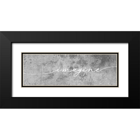 IMAGINE Black Modern Wood Framed Art Print with Double Matting by Atelier B Art Studio