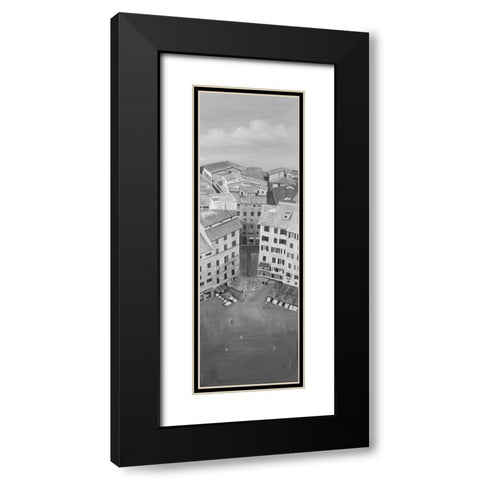 Siena City in Italie Black Modern Wood Framed Art Print with Double Matting by Atelier B Art Studio