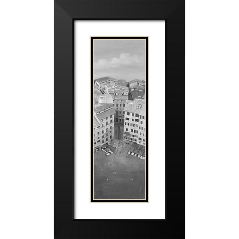 Siena City in Italie Black Modern Wood Framed Art Print with Double Matting by Atelier B Art Studio