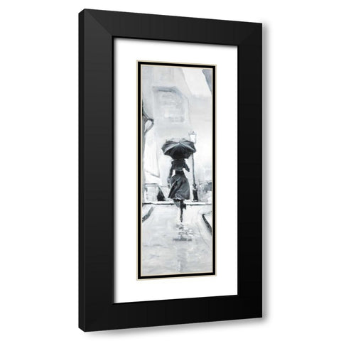 Day in the Rain Black Modern Wood Framed Art Print with Double Matting by Atelier B Art Studio