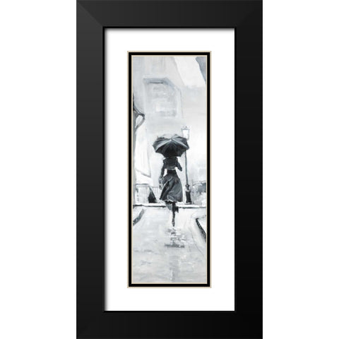 Day in the Rain Black Modern Wood Framed Art Print with Double Matting by Atelier B Art Studio