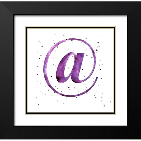 AT Black Modern Wood Framed Art Print with Double Matting by Atelier B Art Studio