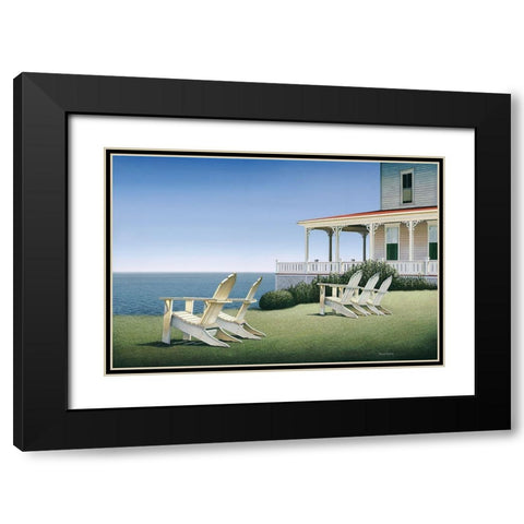 Noon at Spring View Black Modern Wood Framed Art Print with Double Matting by Pollera, Daniel