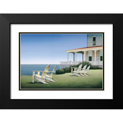 Noon at Spring View Black Modern Wood Framed Art Print with Double Matting by Pollera, Daniel