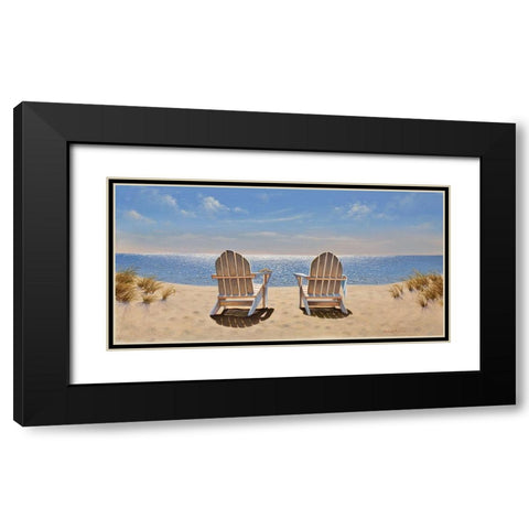Quite Time Black Modern Wood Framed Art Print with Double Matting by Pollera, Daniel