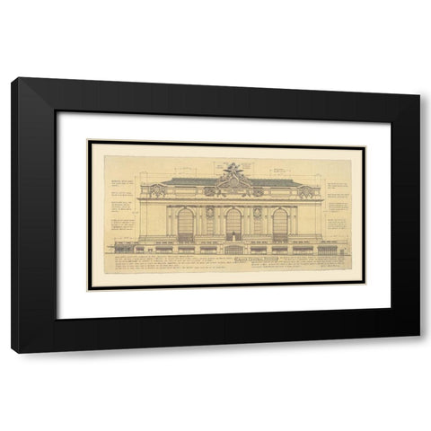 Grand Central Station Black Modern Wood Framed Art Print with Double Matting by Vilar, Roger