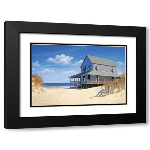 Westerly Breeze Black Modern Wood Framed Art Print with Double Matting by Pollera, Daniel