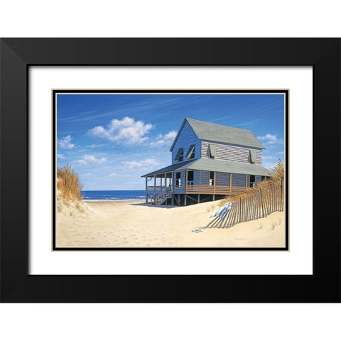 Westerly Breeze Black Modern Wood Framed Art Print with Double Matting by Pollera, Daniel