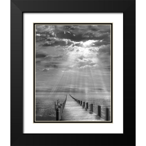 Storm Clearing Black Modern Wood Framed Art Print with Double Matting by Fisch, Ellen