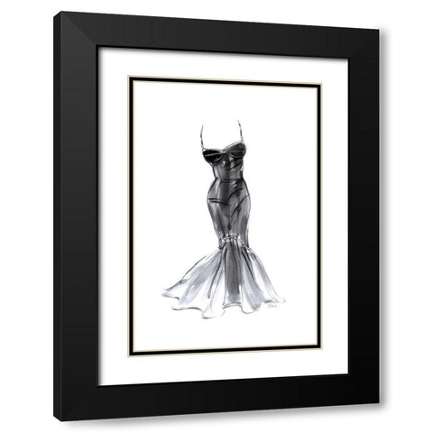 Black Dress With Flair Black Modern Wood Framed Art Print with Double Matting by Amico, Tina