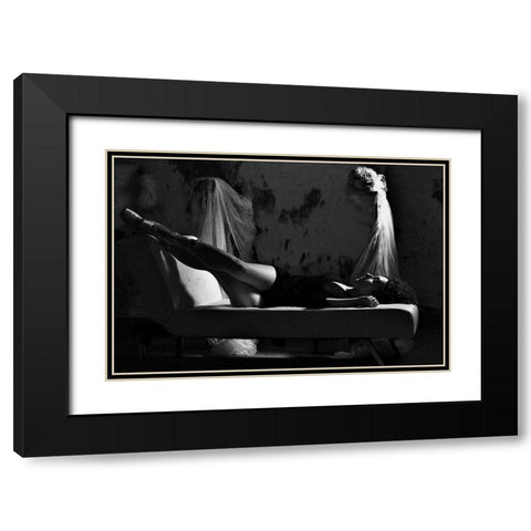 After the Ballet I. Black Modern Wood Framed Art Print with Double Matting by Sipos, Judit