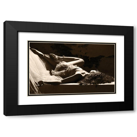 After the Ballet II. Black Modern Wood Framed Art Print with Double Matting by Sipos, Judit