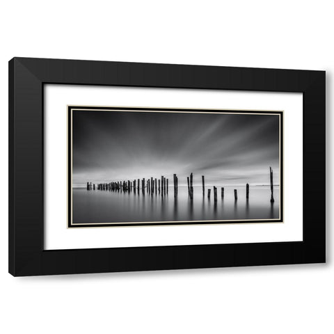 Fine Art Seascape Black Modern Wood Framed Art Print with Double Matting by Andritoiu, M.