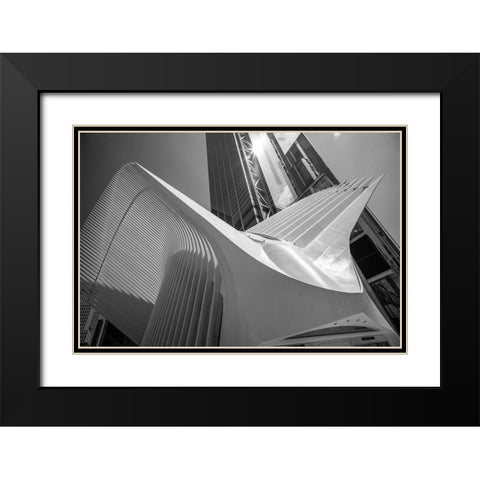 Oculus I, World Trade Center, NYC Black Modern Wood Framed Art Print with Double Matting by Graciet, Stephane