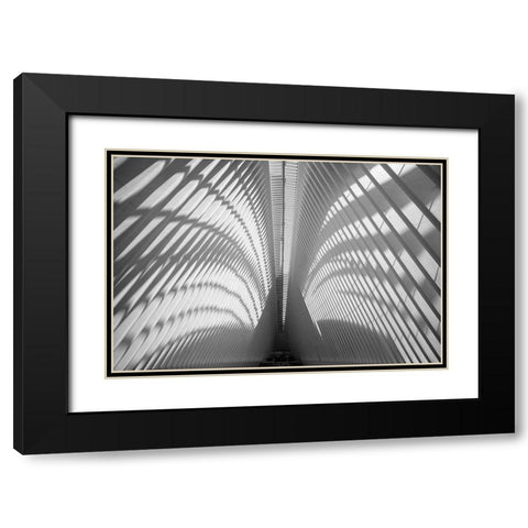 Oculus Ceiling, World Trade Center, NYC Black Modern Wood Framed Art Print with Double Matting by Graciet, Stephane