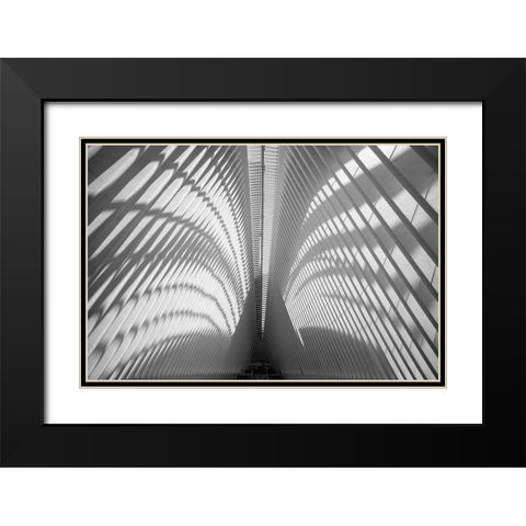 Oculus Ceiling, World Trade Center, NYC Black Modern Wood Framed Art Print with Double Matting by Graciet, Stephane
