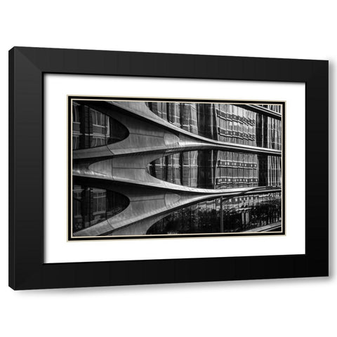 High Line Building,New York City Black Modern Wood Framed Art Print with Double Matting by Graciet, Stephane