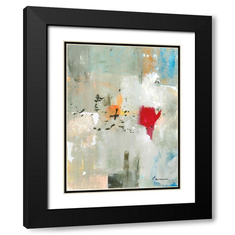 Flight Pattern II Black Modern Wood Framed Art Print with Double Matting by Carroccio, Lisa